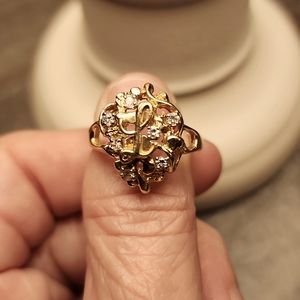 Custom made initial ring